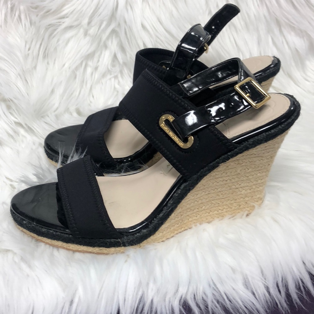 Dana Buchman Black Paxton Wedges Size 7.5
